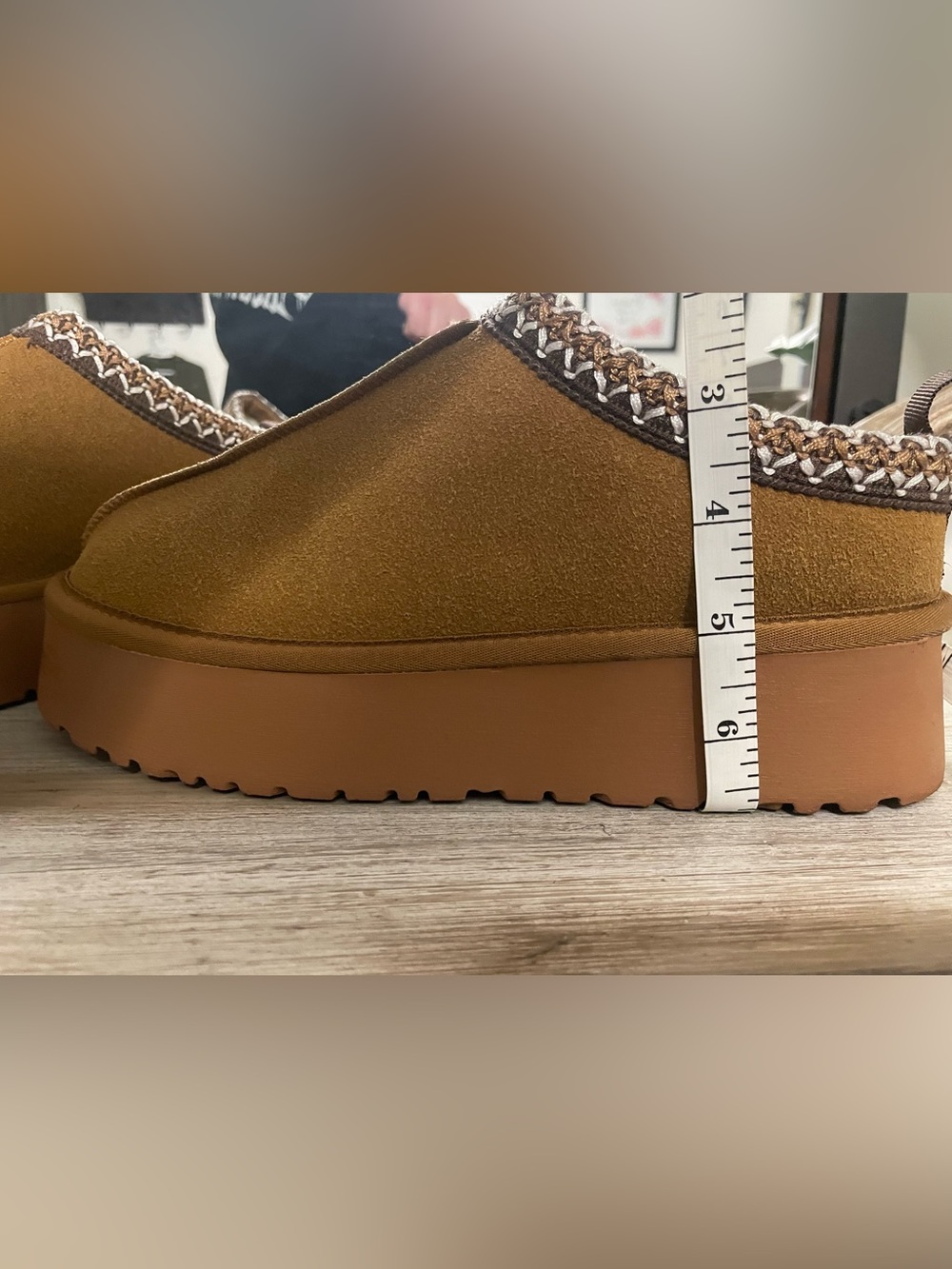 French Connection - Women’s Platform Slip-On Clog in Camel Brown - Picture 10 of 11